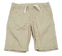 Béžové plátěné kraťasy H&M