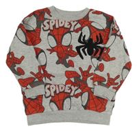 Šedá mikina se Spidermanem Marvel