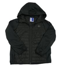 Černá šusťákovo/softshellová bunda s kapucí Jack & Jones