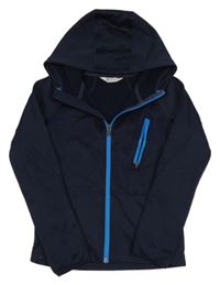 Tmavomodrá sportovní bundomikina s kapucí H&M