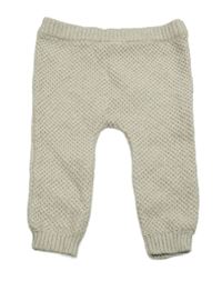 Béžové pletené tepláky s medvědem F&F