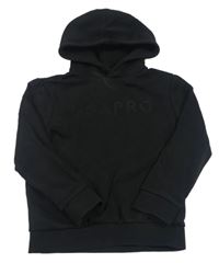 Černá mikina s nápisem a kapucí USA pro