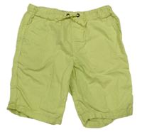 Limetové plátěné kraťasy Next