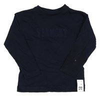 Nové - tmavomodré triko s nápisem dunnes