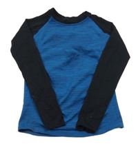 Petrolejovo-černé funkční triko