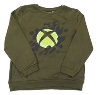 Khaki mikina s logem - X-BOX