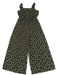 Černý culottes overal s kytičkami New Look
