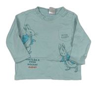 Světlemodré triko Petter Rabbit