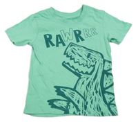 Světlezelené tričko s dinosaurem zn. Primark 
