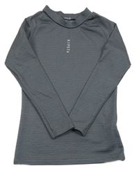 Šedé melírované thermo triko Kipsta 