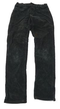 Tmavošedé manšestrové kalhoty GAP 