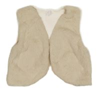 Smetanová kožešinová vesta Topolino 