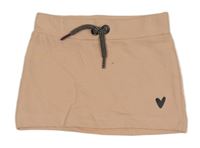 Světlerůžová tepláková sukně se srdíčkem Dirkje 