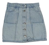 Světlemodrá riflová propínací sukně Denim Co. 