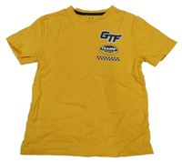 Okrové tričko s nápisem C&A