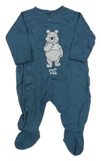Zelenošedý overal s medvídkem Pú C&A