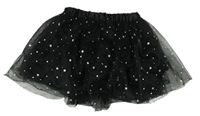Černá tylová sukně s hvězdičkami a měsíci PRIMARK