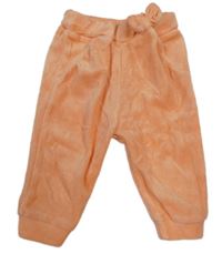 Lososové sametové tepláky s mašlí orsolino