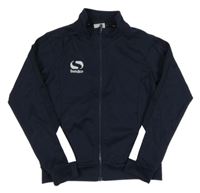 Tmavomodro-bílá funkční sportovní propínací mikina s logem Sondico