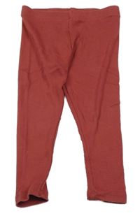 Rezavé žebrované legíny PRIMARK