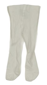 Bílé punčocháče H&M