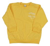 Tmavožlutá mikina s nápisy LC WaIKIKI