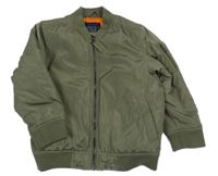 Khaki šusťákový zateplený bomber Next