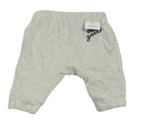 Nové - světlešedé melírované turecké tepláky s nápisy M&S