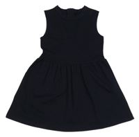 Tmavomodré teplákové šaty MONOPRIX KIDS