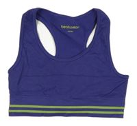 Tmavomodrofialová sportovní lambáda s pruhy beatwear