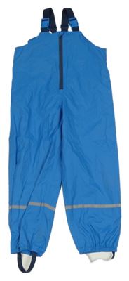Modré šusťákové nepromokavé laclové kalhoty impidimpi