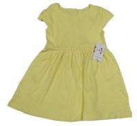 Nové - žluté žebrované šaty Matalan