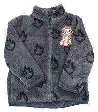 Tmavošedá chlupatá bunda s PAW PATROL - Marshall St. Bernard