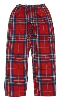 Červeno-barevné kostkované pyžamové kalhoty Primark
