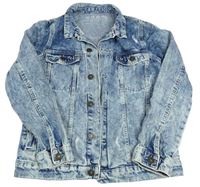 Modrá plísňová riflová bunda s prošoupáním River Island