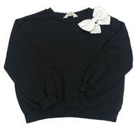 Černá mikina s mašlí H&M