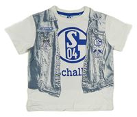 Bílé fotbalové tričko se sakem - Schalke 04