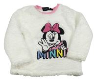 Bílá huňatá mikina s Minnie Primark