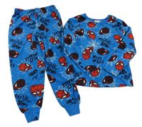 Modré plyšové pyžamo se Spidermanem Primark