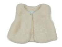 Světlebéžová kožešinová podšitá vesta Obaibi