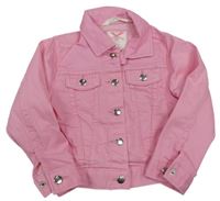 Růžová riflová bunda H&M