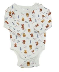 Bílé body s medvědy a liškami Ergee