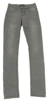 Šedé skinny rifle Blue Effect