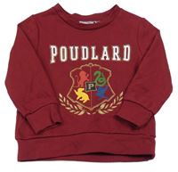 Vínová mikina s erbem - Harry Potter
