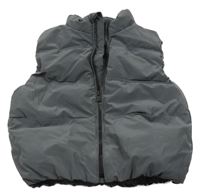 Tmavošedá nepromokavá zateplená vesta Zara