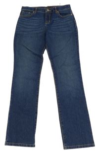 Tmavomodré skinny rifle