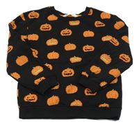Černá mikina s dýněmi H&M