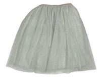 Světlešedá třpytivá tylová sukně Primark