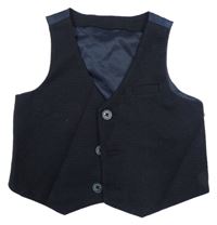 Černá vzorovaná slavnostní vesta Primark