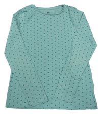 Modrozelené triko s hvězdami H&M